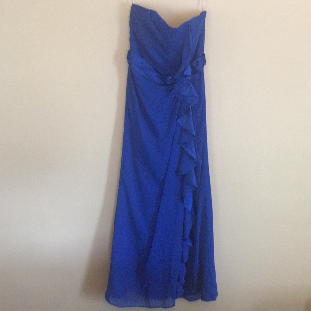 David’s Bridal Strapless Gown